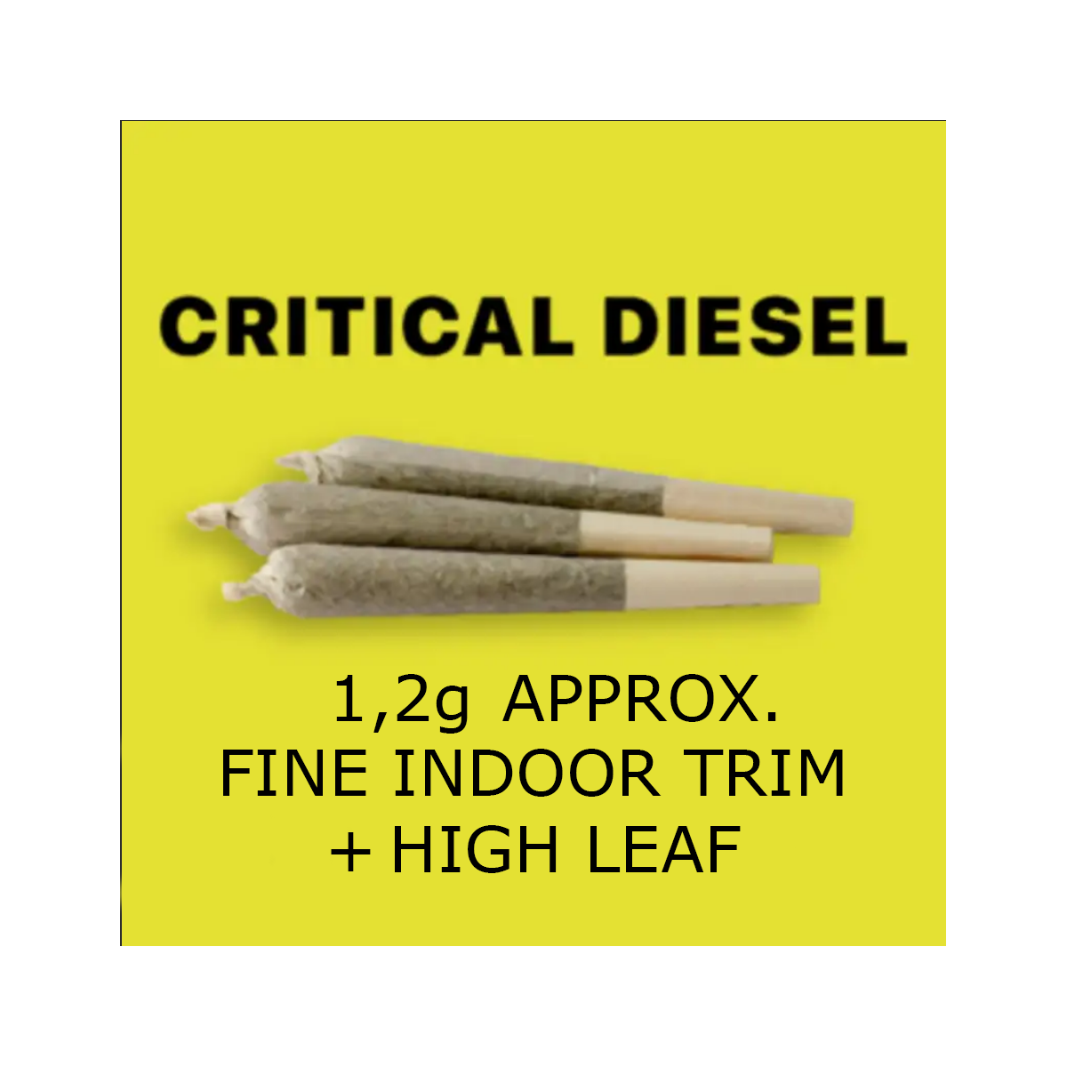 Joints CBD Pré-Roulés CRITICAL DIESEL