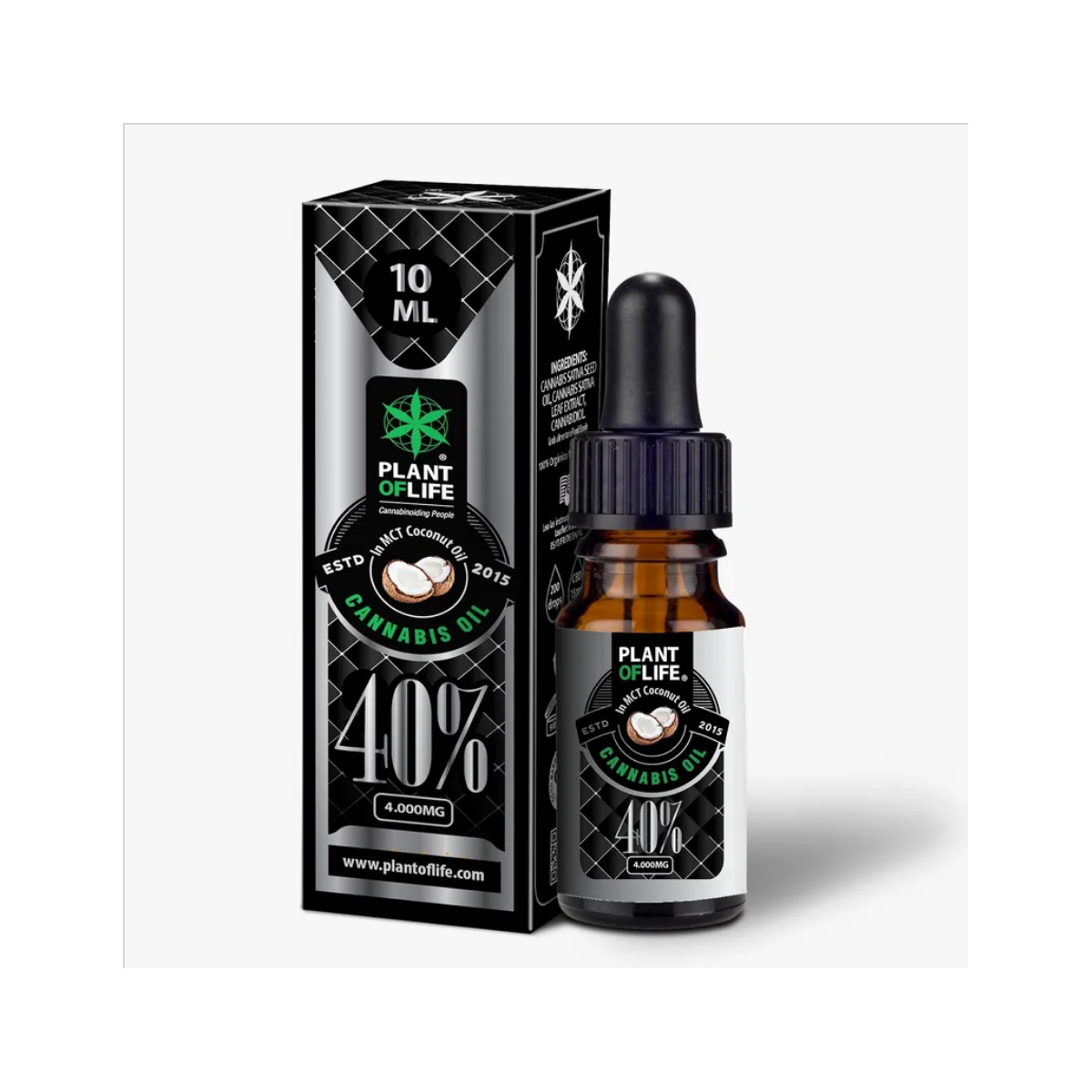 HUILE CBD ET COCO 40% 10 ML