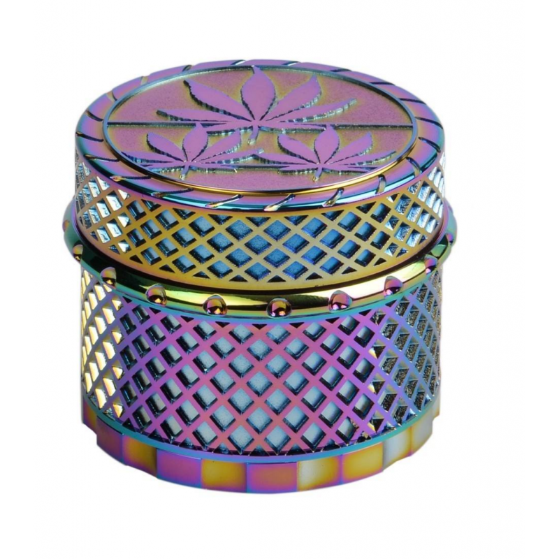 GRINDER METAL BRUSH LEAF 50MM RAINBOW