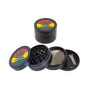 GRINDER NASS BLACK LEAF RASTA BLACK 40MM