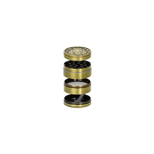GRINDER FIREFLOW GOLD LION LEAF 50MM
