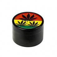 GRINDER RASTA LEAF 4 PARTIES 50MM