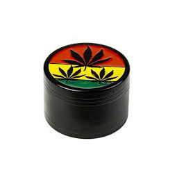 GRINDER RASTA LEAF 4 PARTIES 50MM