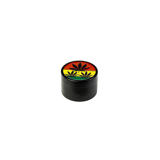 GRINDER RASTA LEAF 4 PARTIES 50MM