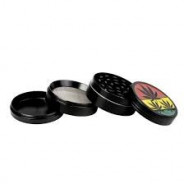 GRINDER RASTA LEAF 4 PARTIES 50MM