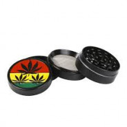 GRINDER RASTA LEAF 4 PARTIES 50MM